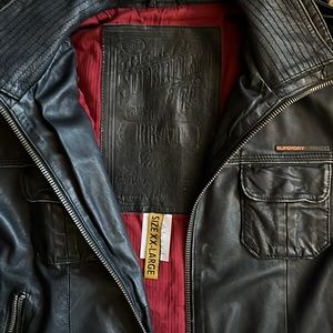 Super dry calfskin leather “Brad Jacket”